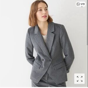 J. Crew Devon Blazer in Drapey Flannel NWT 12 Tall